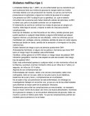 Diabetes Mellitus tipo 1