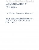¿Qué están comunicando los medios públicos de cultura?