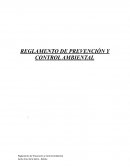 REGLAMENTO DE PREVENCIÓN Y CONTROL AMBIENTAL