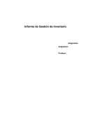 Informe de Gestión de Inventario