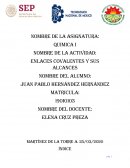 Quimica. Enlaces covalentes y sus alcances