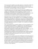 Herramientas de la calidad Analisis y Reflexion