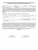 Constitución del comité de participación social