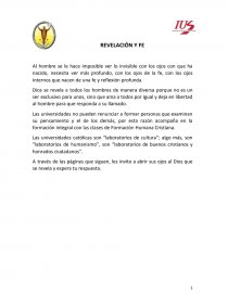 TEXTO REVELACION Y FE. Página 1