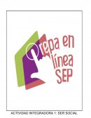 Actividad integradora 1: Ser social