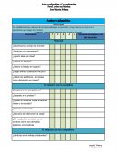 Herramienta de Auto-evaluación