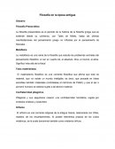 Filosofía en la época antigua