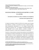 SELECCIÓN DE PERSONAL, UN PROCESO QUE SE MANTIENE A LO LARGO DE LA HISTORI