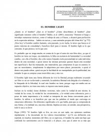 El hombre light. Página 1