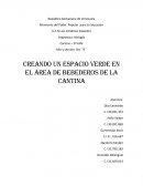 Huerto escolar. Creando un espacio verde en el área de Bebederos de la cantina