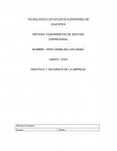 Recursos y áreas de la empresa