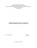 Procedimientos Clínicos: Concepto, Manejo y complicaciones