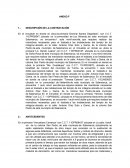 Anexo. DESCRIPCIÓN DE LA CONTRATACIÓN 