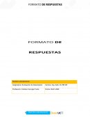Hoja de respuestas, evaluación de desempeño caso “Panadería”