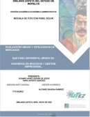 EVALUACIÓN UNIDAD I INTELIGENCIA DE MERCADOS