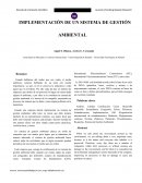 IMPLEMENTACIÓN DE UN SISTEMA DE GESTIÓN AMBIENTAL