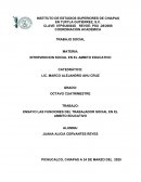 LAS FUNCIONES DEL TRABAJADOR SOCIAL EN EL AMBITO EDUCATIVO