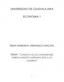 Conducta de los consumidores sobre el impuesto agregado (IEPS) a los cigarros