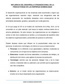 INFLUENCIA DEL DESARROLLO ORGANIZACIONAL EN LA PRODUCTIVIDAD DE LAS EMPRESAS DOMINICANAS