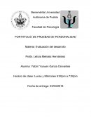 PORTAFOLIO DE PRUEBAS DE PERSONALIDAD