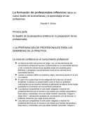La formación de profesionales reflexivos Hacia un nuevo diseño de la enseñanza y el aprendizaje en las profesiones