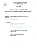 Conocimiento de formatos del SGC y su aplicación para generar evidencias de los procesos