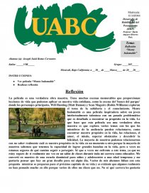 Reflexión “Mente Indomable”. Página 1