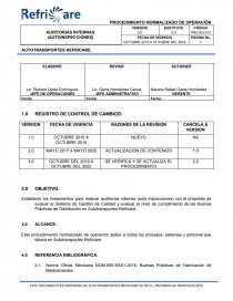 PROGRAMA ANUAL DE AUDITORIAS INTERNAS. Página 1