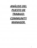 Análisis del puesto de trabajo: community manager