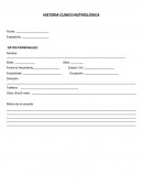 HISTORIA CLÍNICO-NUTRIOLÓGICA
