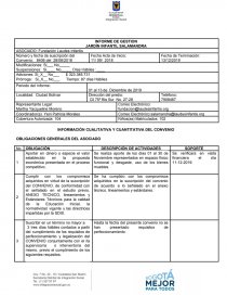INFORME DE GESTION JARDÍN INFANTIL SALAMANDRA. Página 1