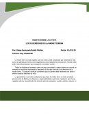 ENSAYO SOBRE LA LEY 071 LEY DE DERECHOS DE LA MADRE TIERRRA