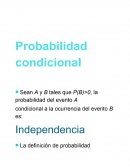 Probabilidad condicional
