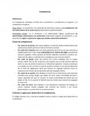 Competencia. Definiciones