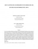 Afectaciones de los horarios no flexibles de los estudiantes de primer nivel