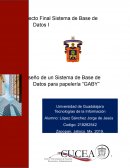 Diseño de un Sistema de Base de Datos para papelería “GABY”