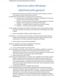 Ejercicios de Administración General de Windows. Página 1