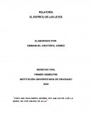 RELATORÍA EL ESPÍRITU DE LAS LEYES
