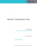 Programación lineal. Rancho “El Vicario”