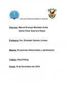 Ecuaciones diferenciales y optimización