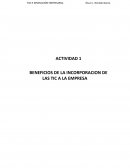 BENEFICIOS DE LA INCORPORACION DE LAS TIC A LA EMPRESA