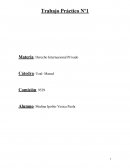 Derecho Internacional Privado. Trabajo Practico Nº 1