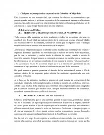 CODIGO DE MEJORES PRACTICAS EN COLOMBIA. Página 1