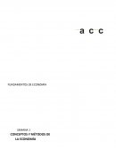 CONCEPTOS Y MÉTODOS DE LA ECONOMÍA