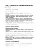 Introducción a la administración de producto