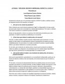 Actividad “Reflexión: respuesta empresarial respecto al COVID-19”