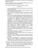 Instituciones correspondientes