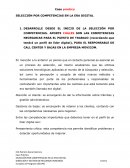Caso practico SELECCIÓN POR COMPETENCIAS EN LA ERA DIGITAL