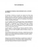 EL GOBIERNO DE VENEZUELA SIGUE INDIFERENTE ANTE LA PETICIÓN DEL PUEBLO