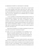 EL APRENDIZAJE CONSTRUYE AL SER HUMANO Y SU HISTORIA